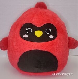 CAZLAN 🐦 Red Cardinal Fuzzamallow Original Squishmallow by Kelly Toy ☆ NWT ☆
